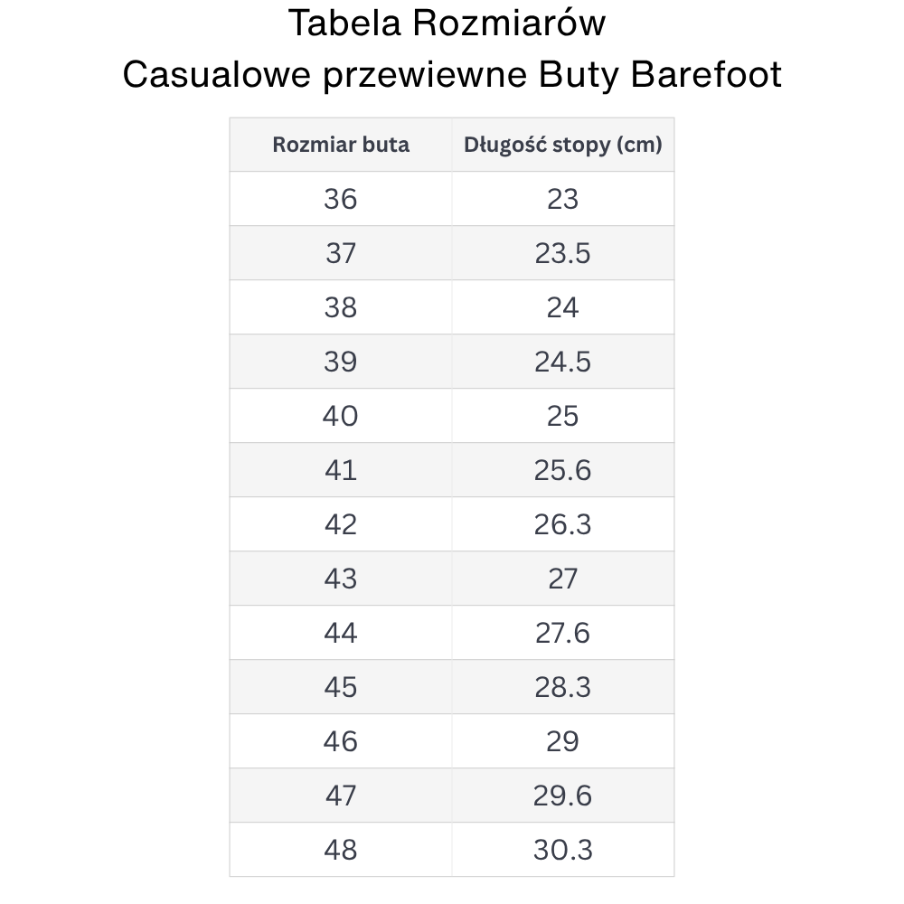 Casualowe przewiewne Buty Barefoot