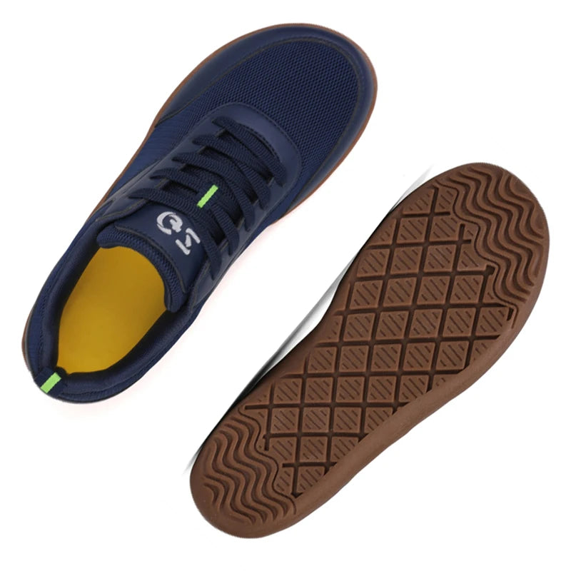 Męskie Sneakersy Casual - Podeszwa Szeroka Zero Drop