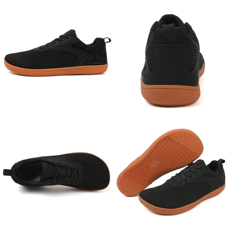Męskie Sneakersy Casual - Podeszwa Szeroka Zero Drop