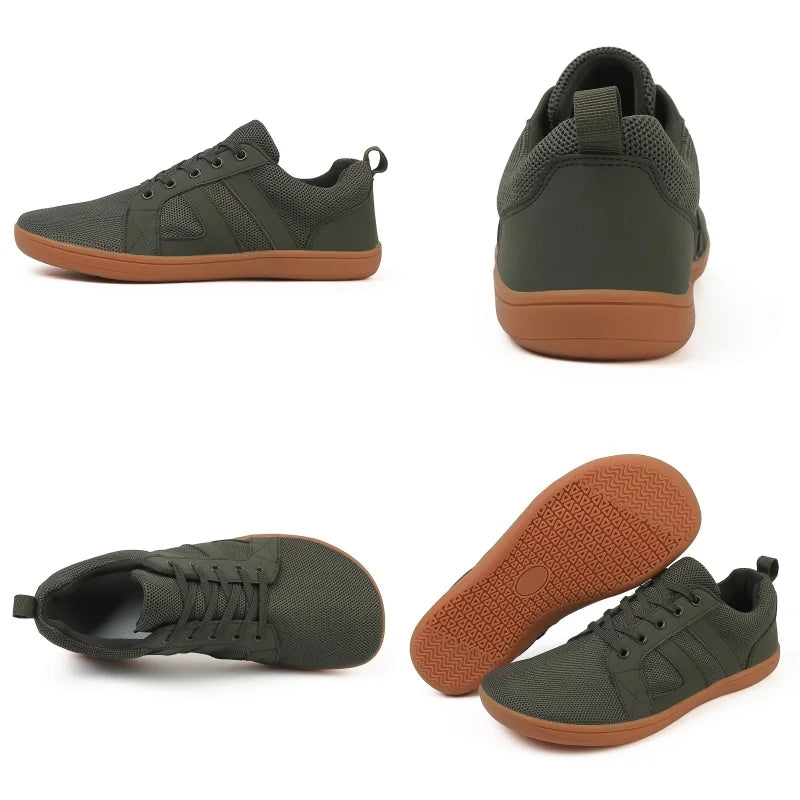 Męskie Sneakersy Casual - Podeszwa Szeroka Zero Drop