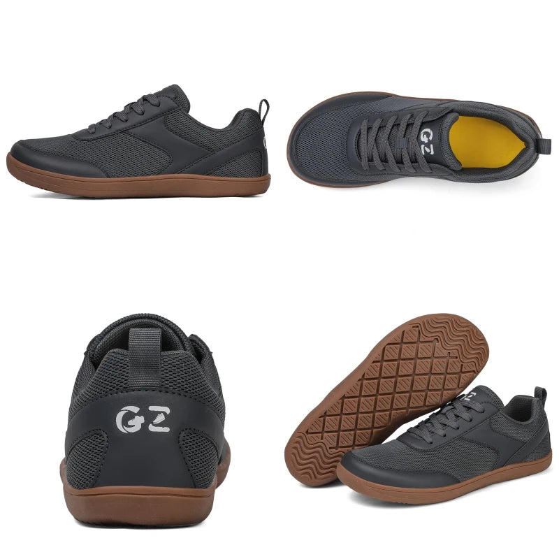 Męskie Sneakersy Casual - Podeszwa Szeroka Zero Drop