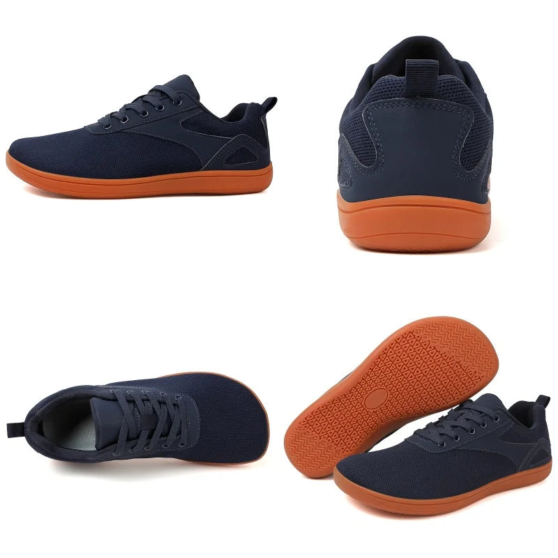 Męskie Sneakersy Casual - Podeszwa Szeroka Zero Drop